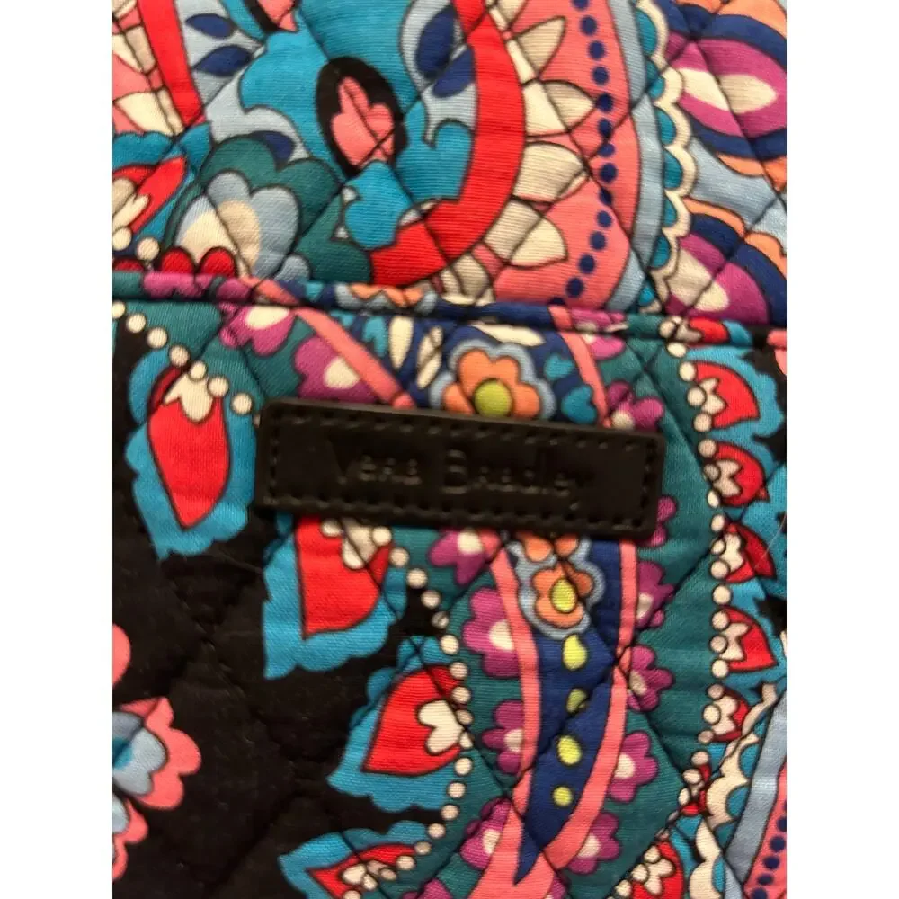 Vera Bradley Black Printed Travel Case Expandable